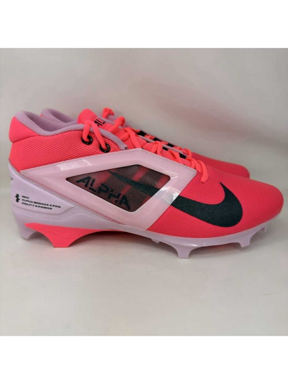 Nike Alpha Menace 4 Pro NRG Football Cleats Pink Men’s Size 12